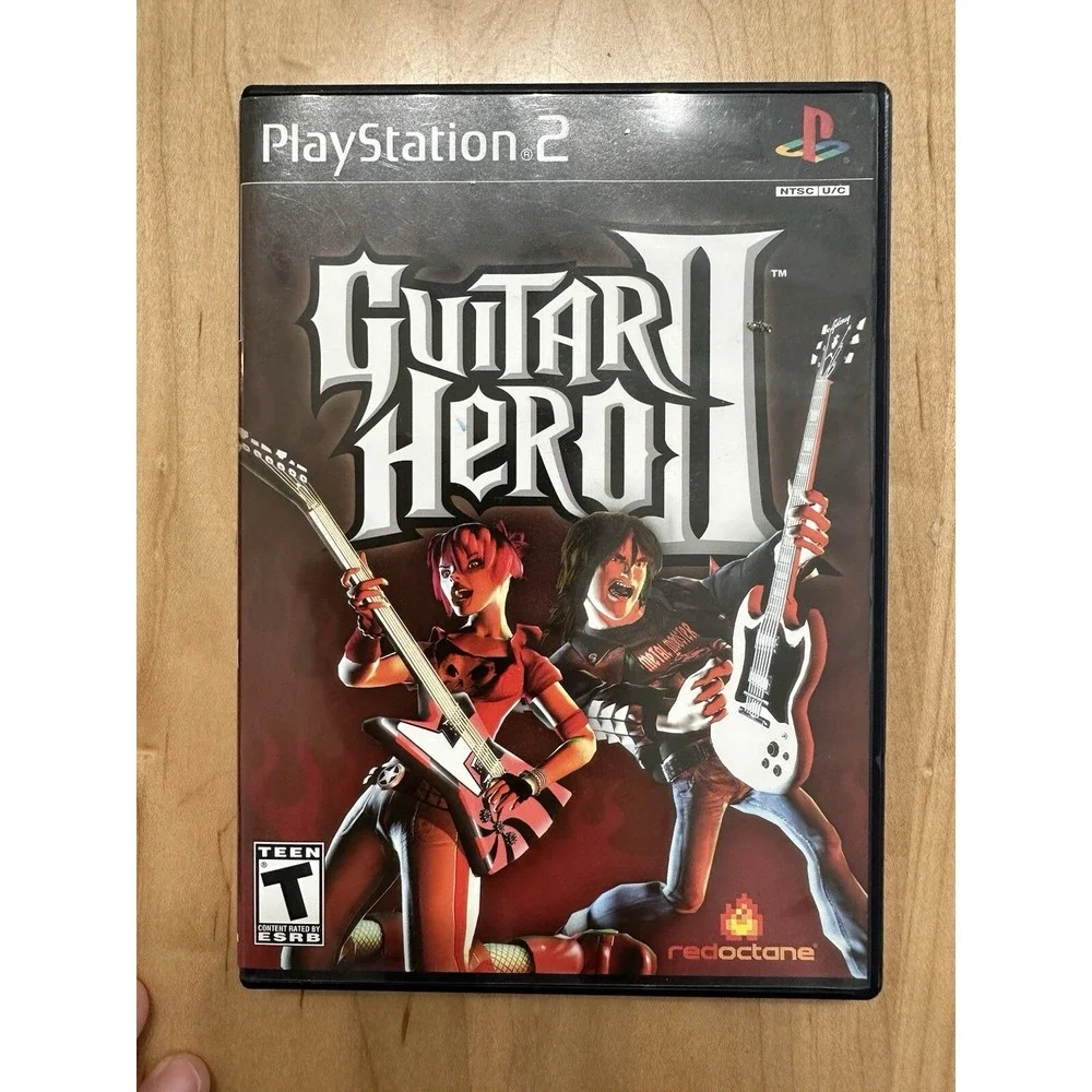 Guitar Hero II Case & Manual Only NO GAME Sony PlayStation 2 PS2 Activision